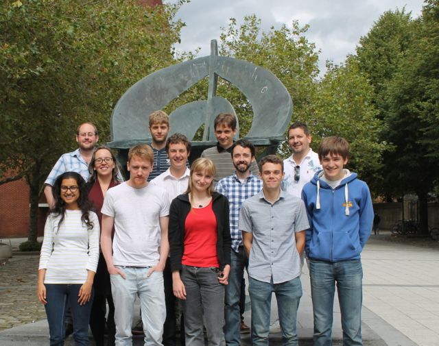 Students (front) and supervisors at the 2015 Summer Research Placement Symposium. 